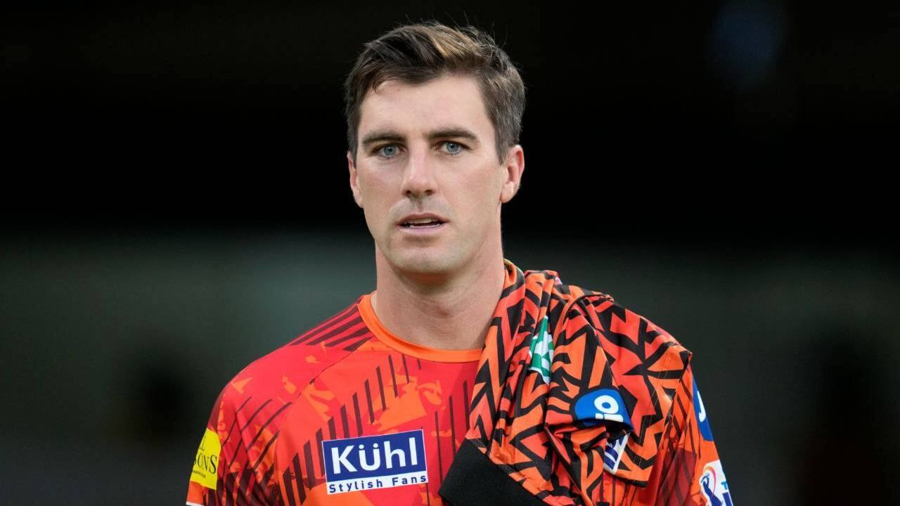 Cummins during an IPL match
