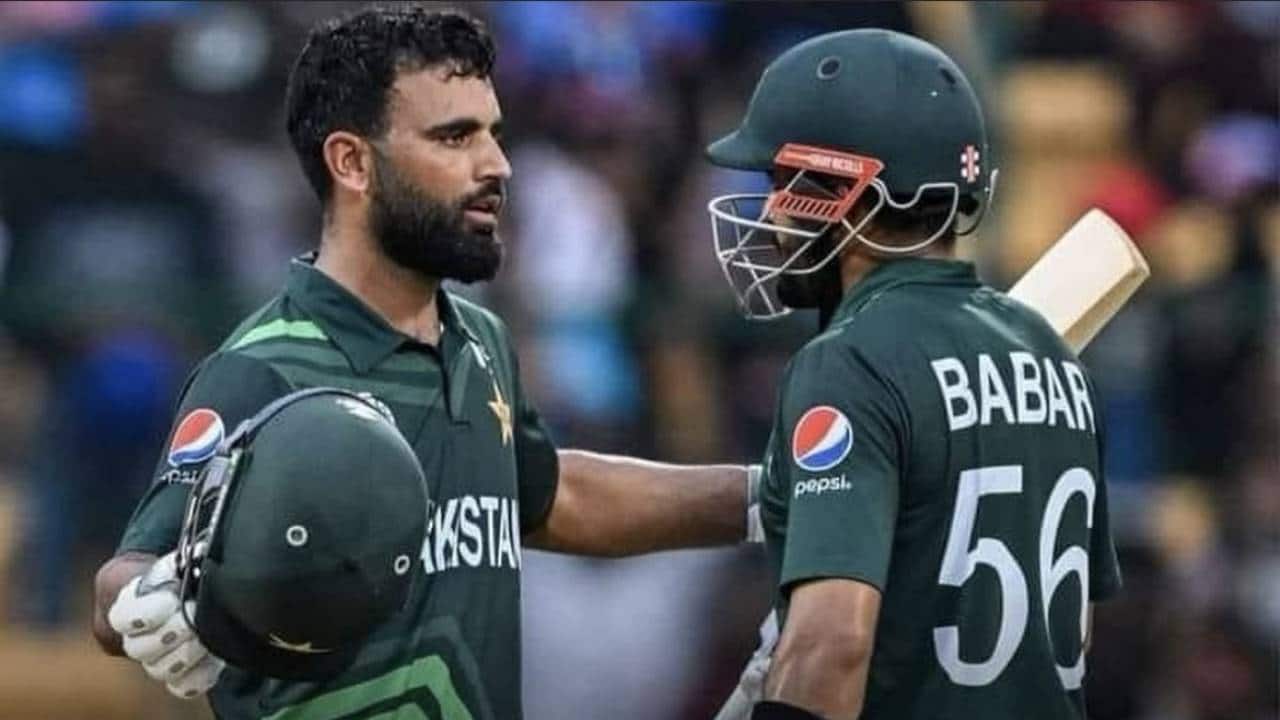 Fakhar and Babar batting during a match