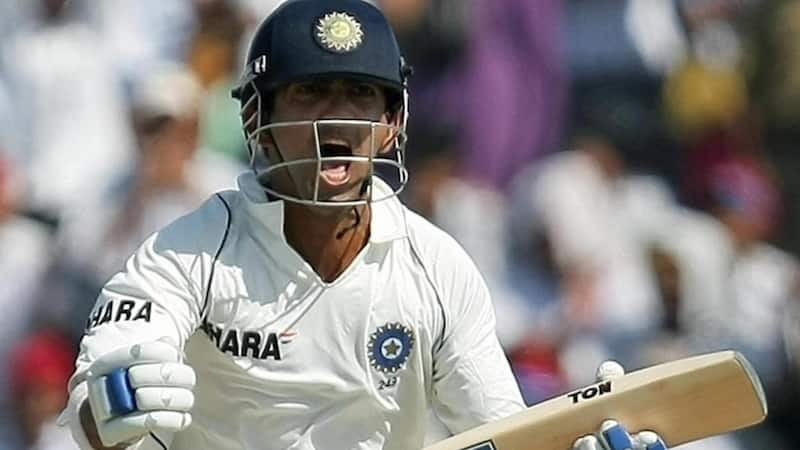 Gambhir scoring a Test century