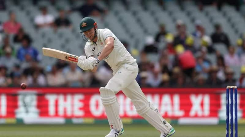 Green batting during a Test match