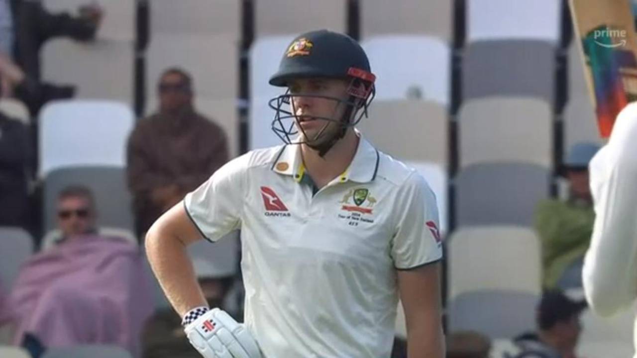 Green batting during a Test match