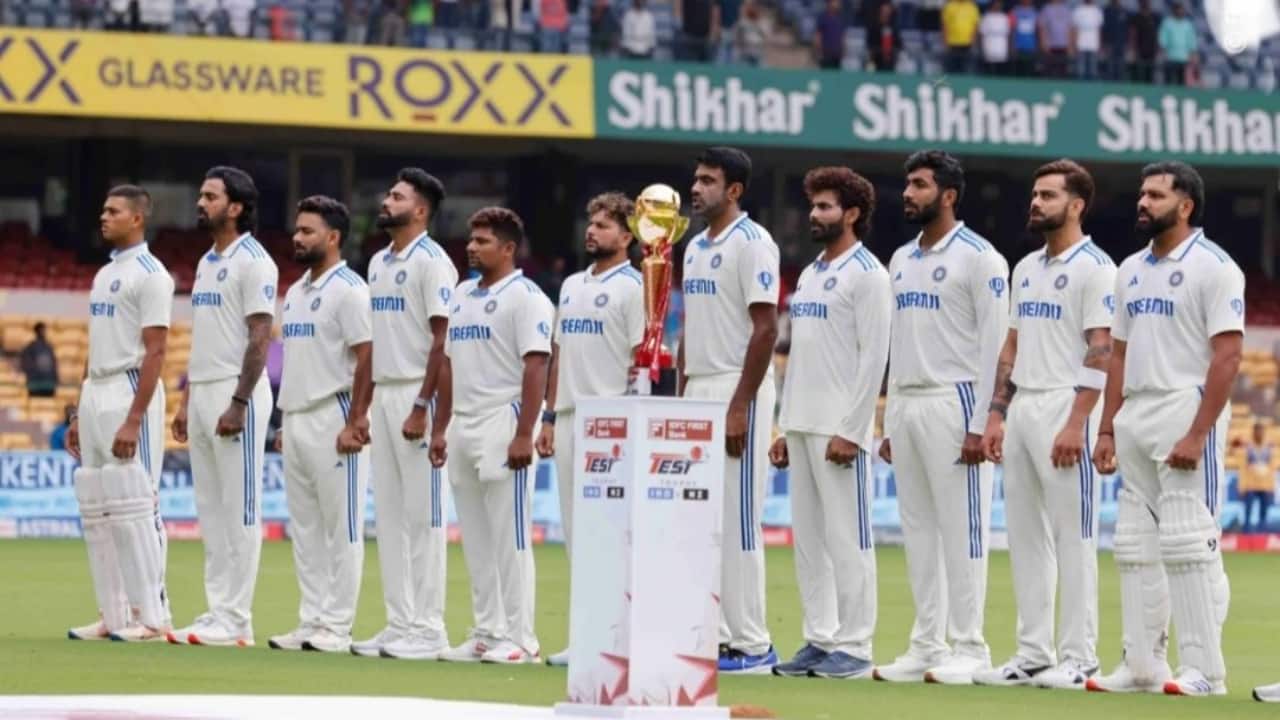 Indian team during a Test match