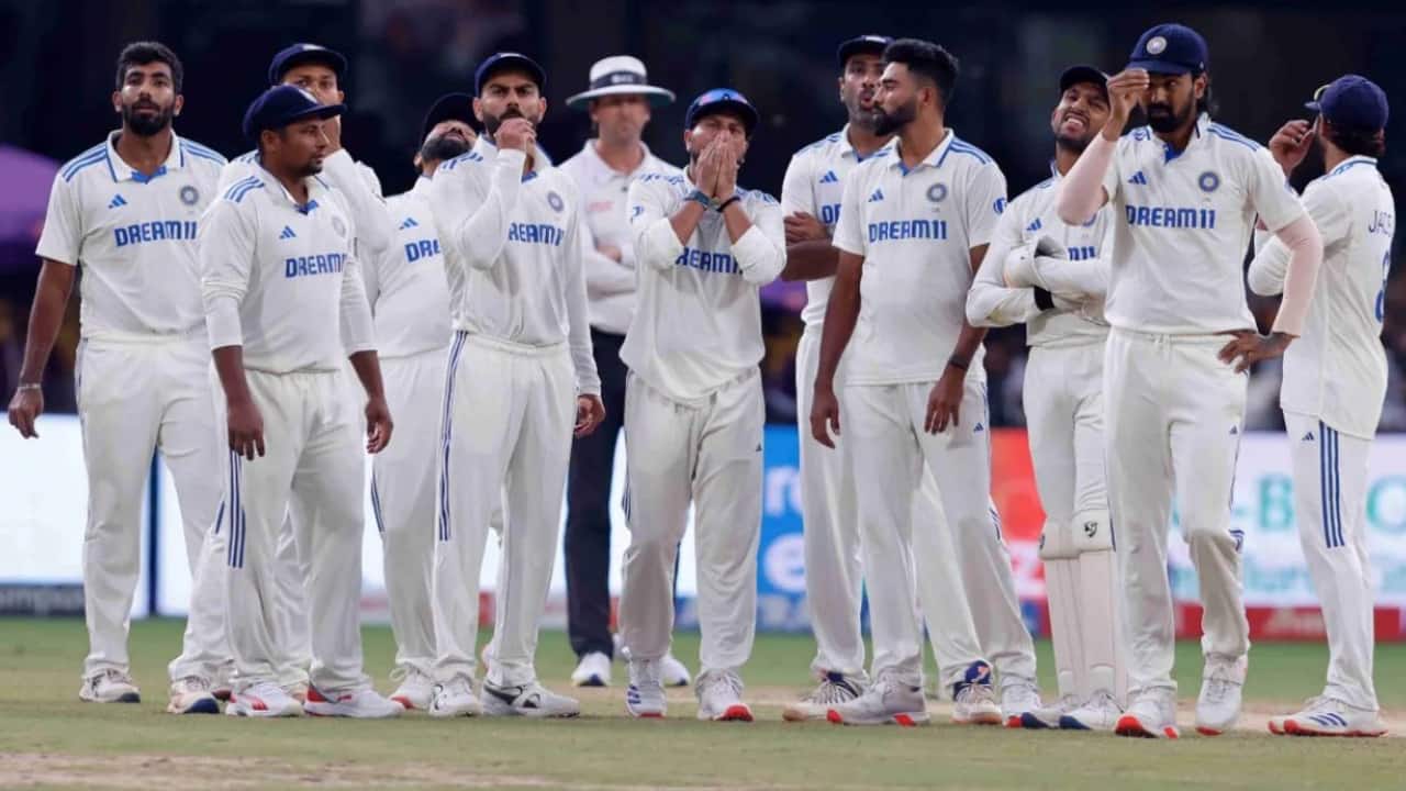 Indian team during a Test match