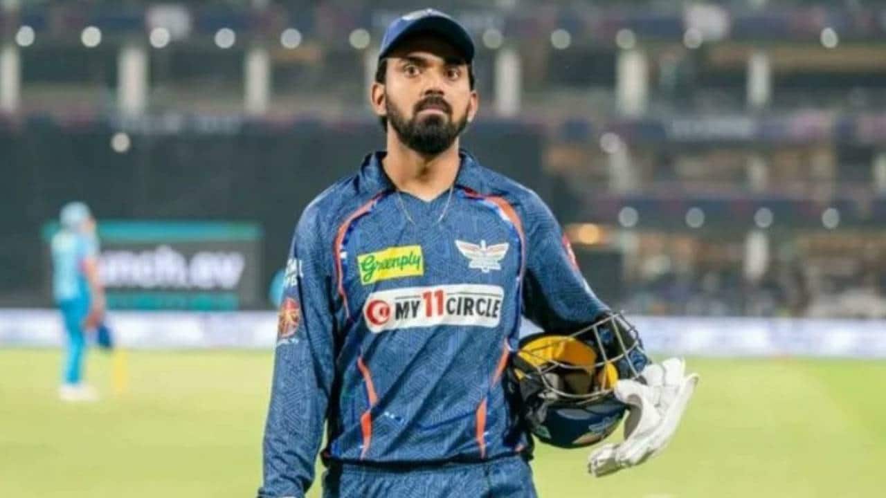 Rahul playing in an IPL match