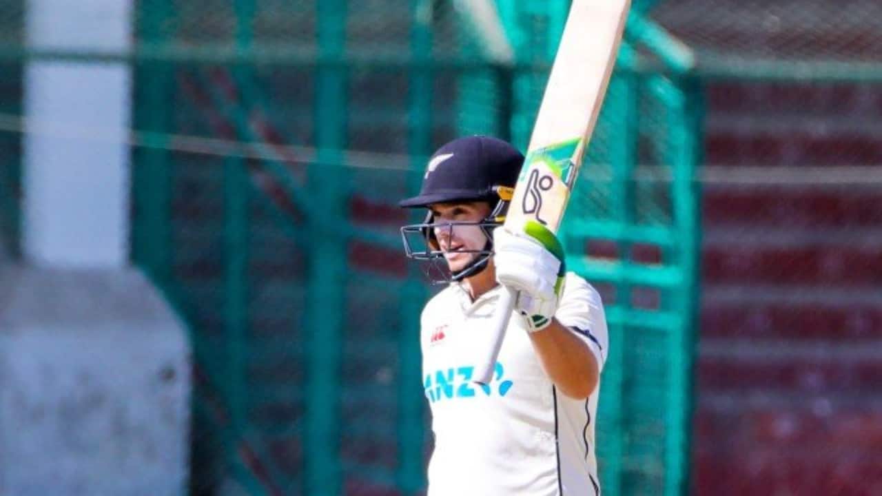 Latham batting during a Test match