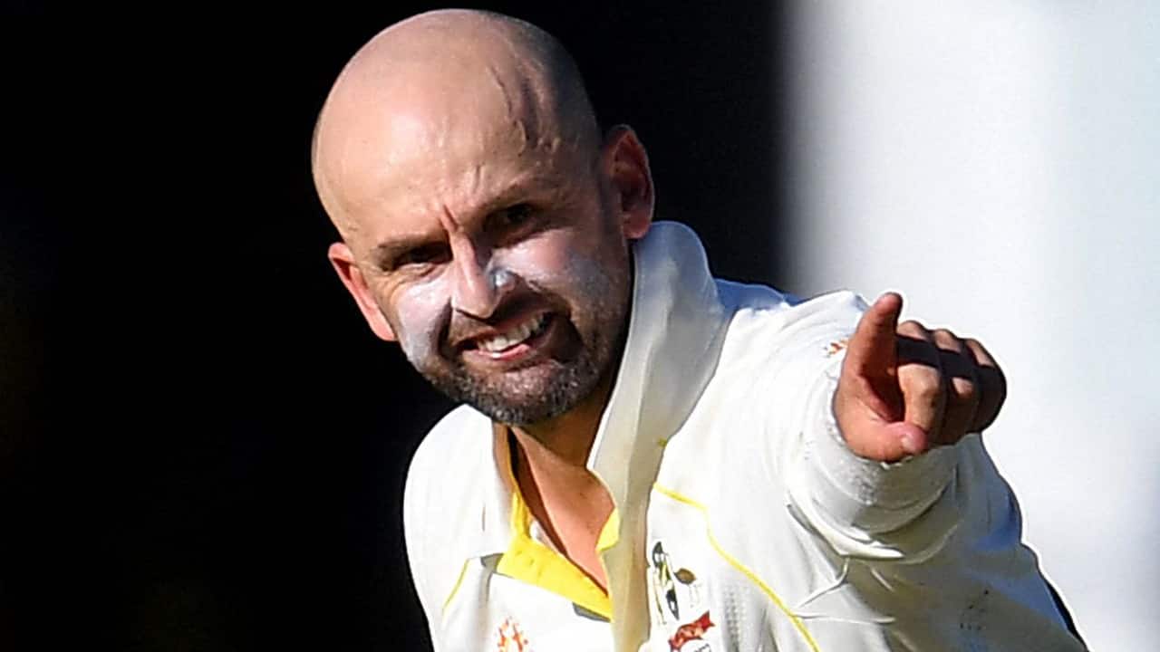 Lyon taking a Test wicket