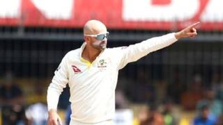 bowlers who dismissed a batsman twice in one session of test match Nathan lyon