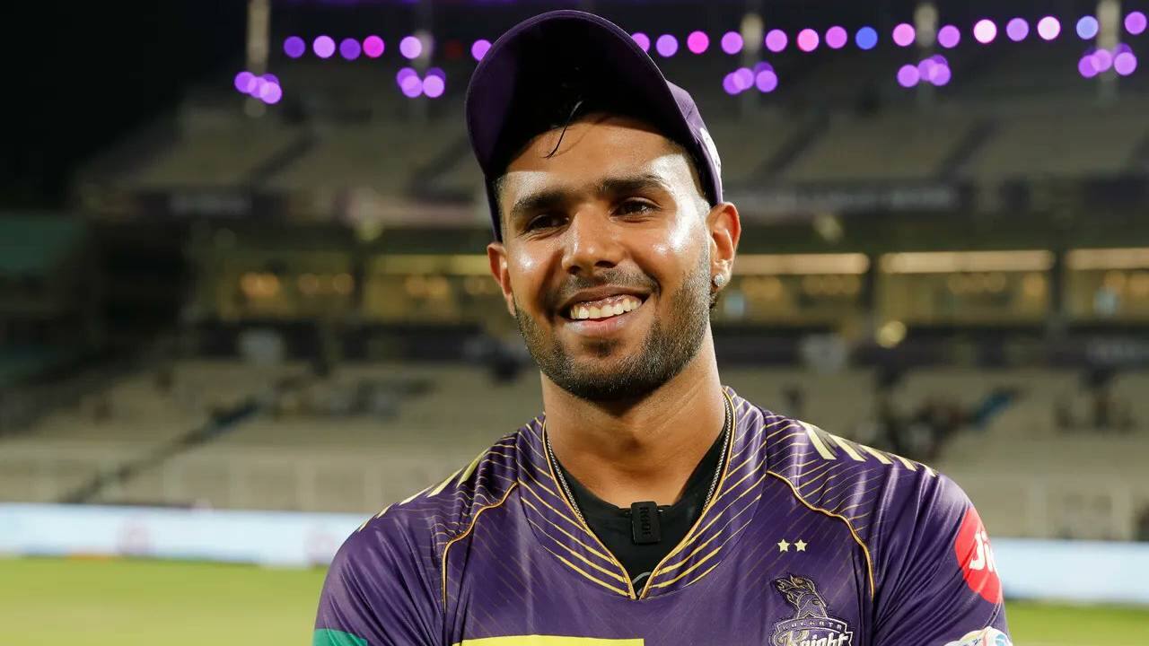 Harshit Rana playing for KKR in IPL