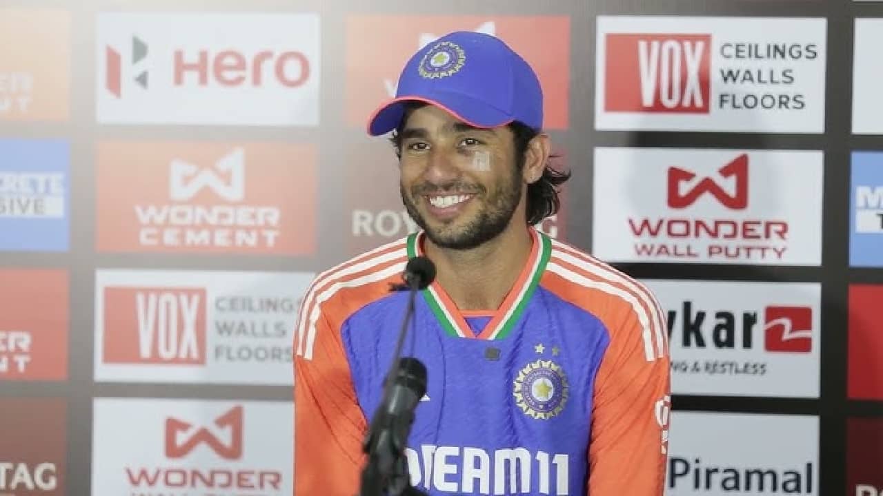 Ravi Bishnoi in post-match conference