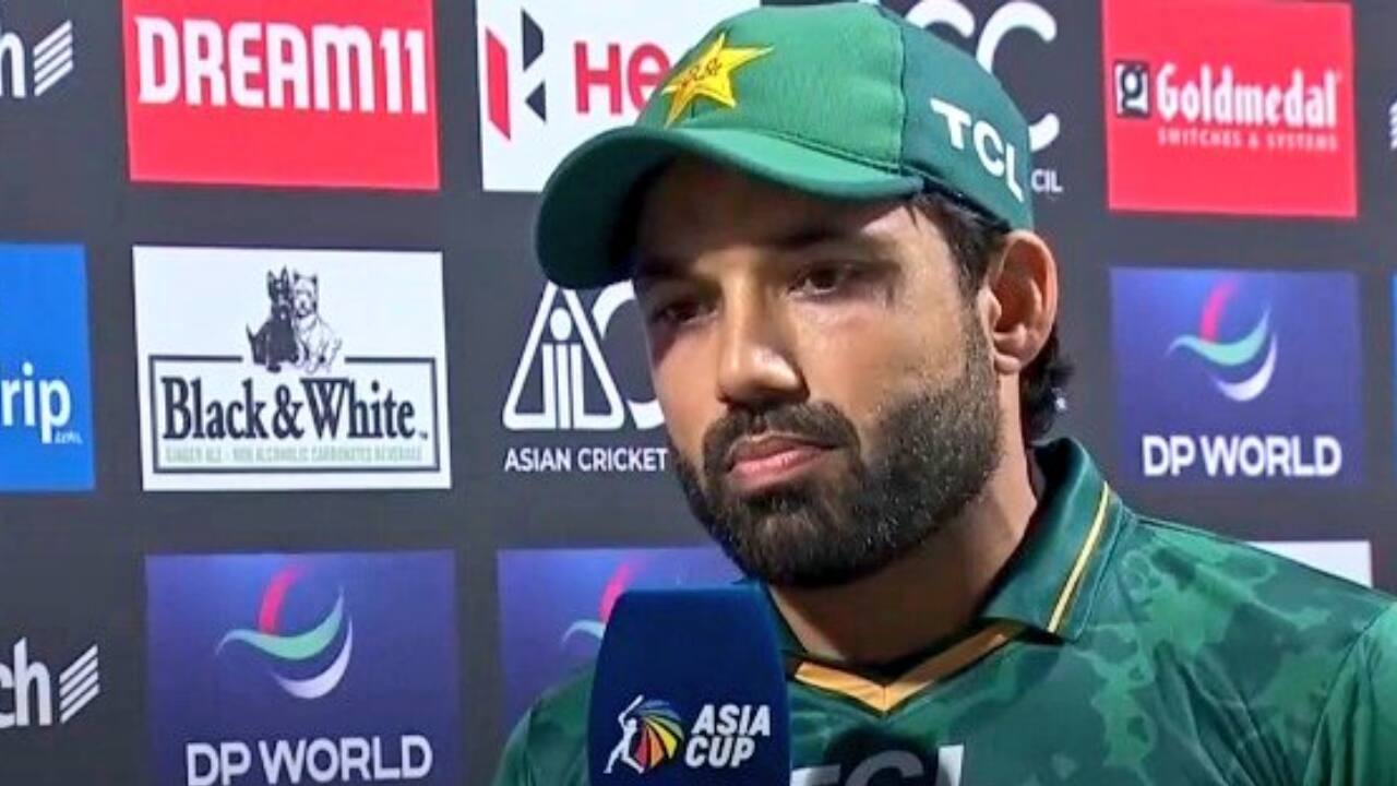 Rizwan speaking after a match