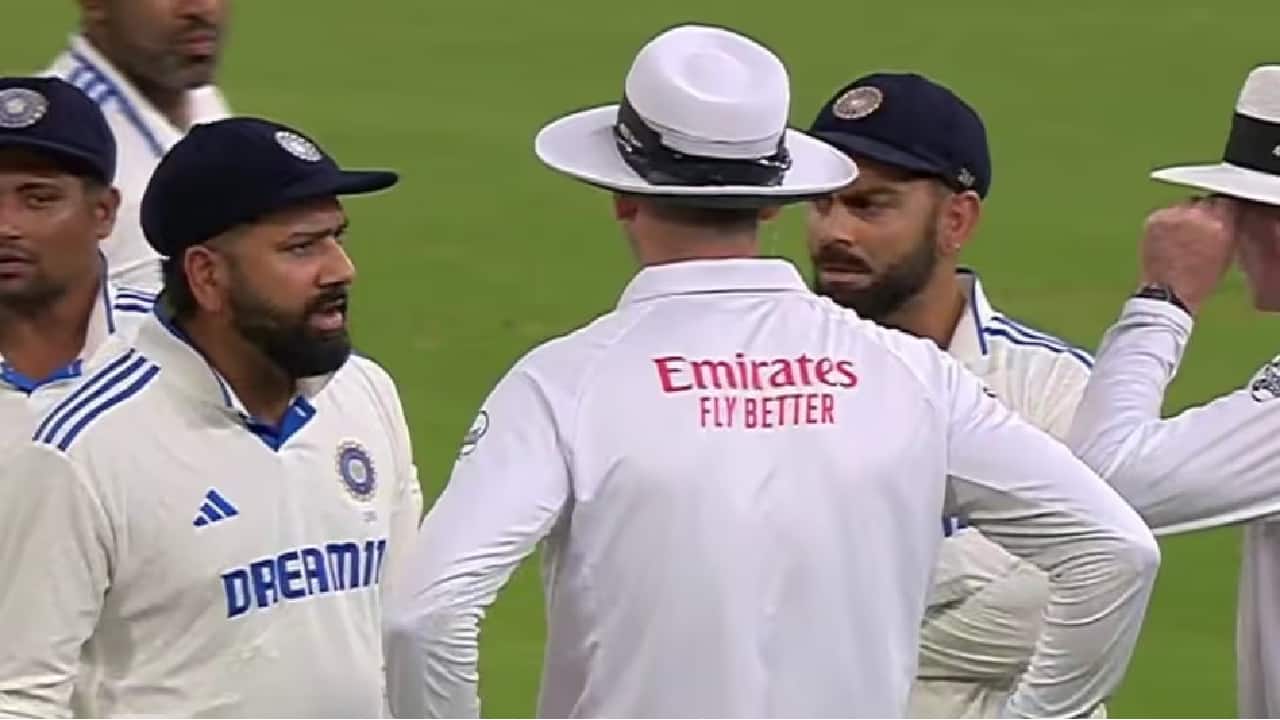 Rohit argument with umpire