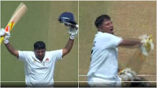 Sarfaraz Khan Goes Wild while Celebrating his Century in Irani Cup