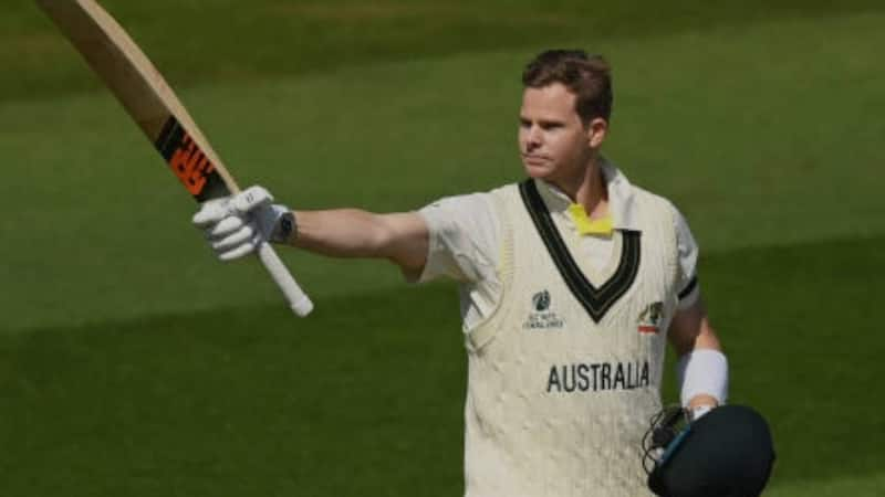 Smith scoring a Test century