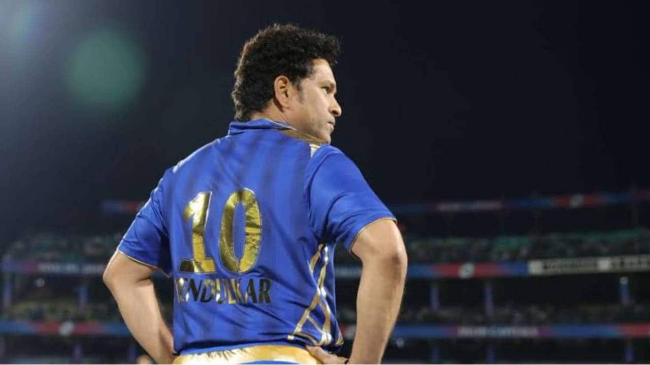 Tendulkar during an IPL match