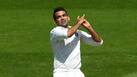 Zaheer bowling during a Test match