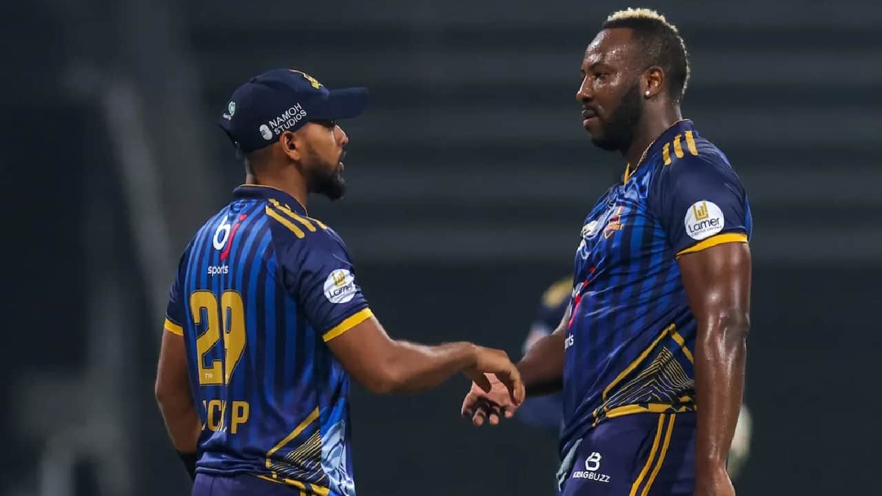 Andre Russell and Nicholas Pooran