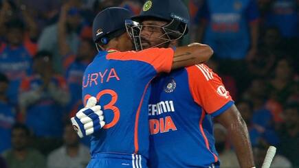 Highest Powerplay scores for India in T20Is sanju samson surya kumar yadav