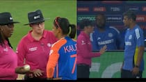 T20 world cup 2024 ind vs nz amelia kerr run out controversy harmanpreet kaur