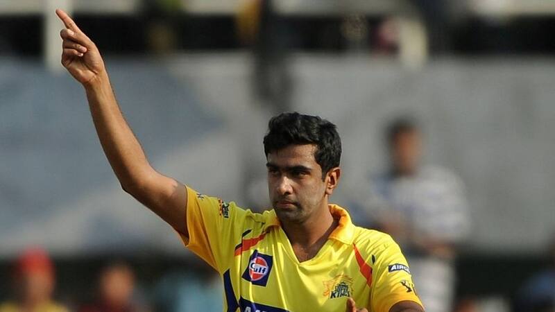 Ashwin bowling for CSK in IPL Ashwin bowling for CSK in IPL