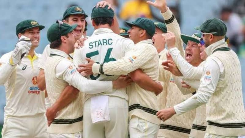 Australia team during a Test match