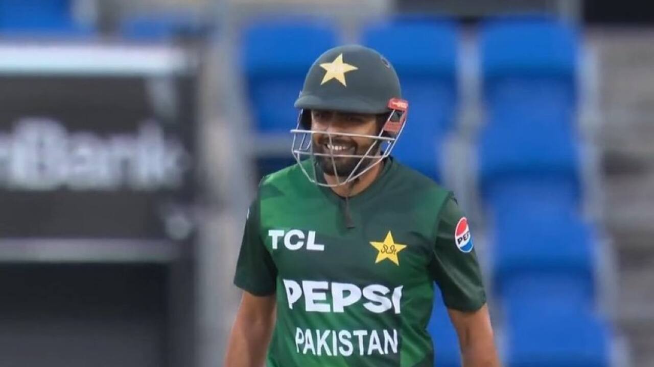 Babar batting during a T20I