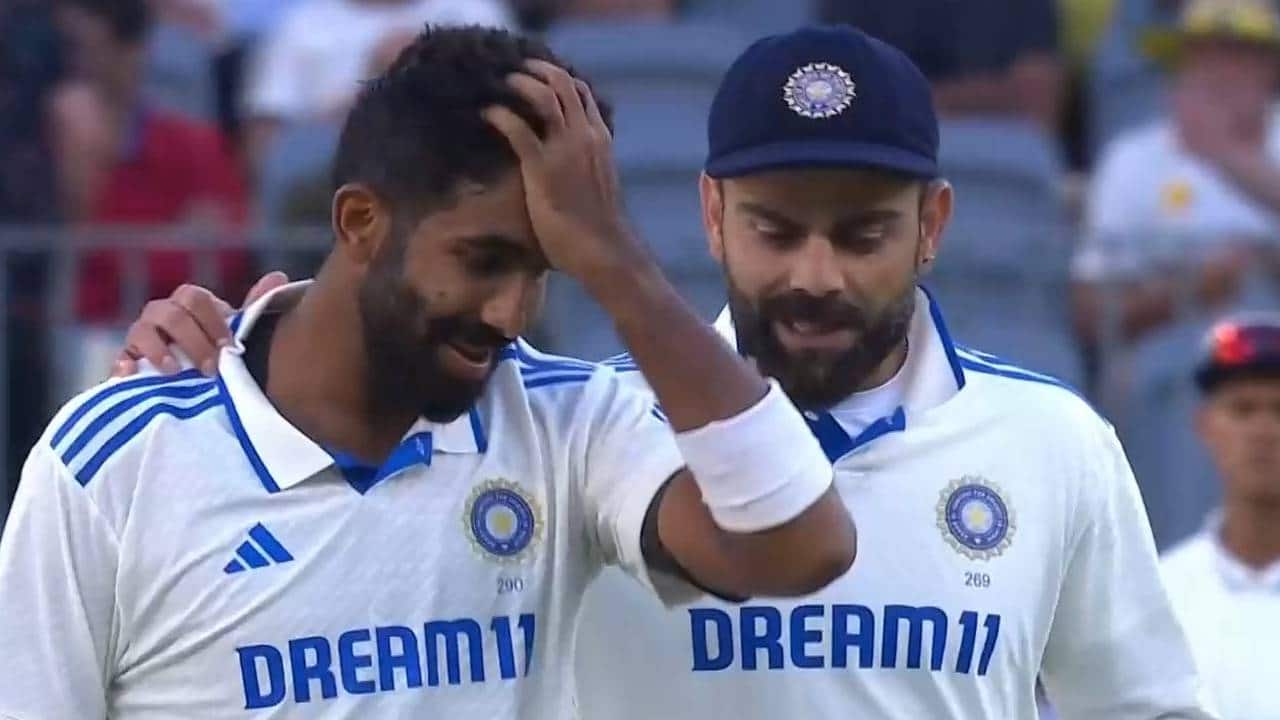 Jasprit Bumrah and Virat Kohli