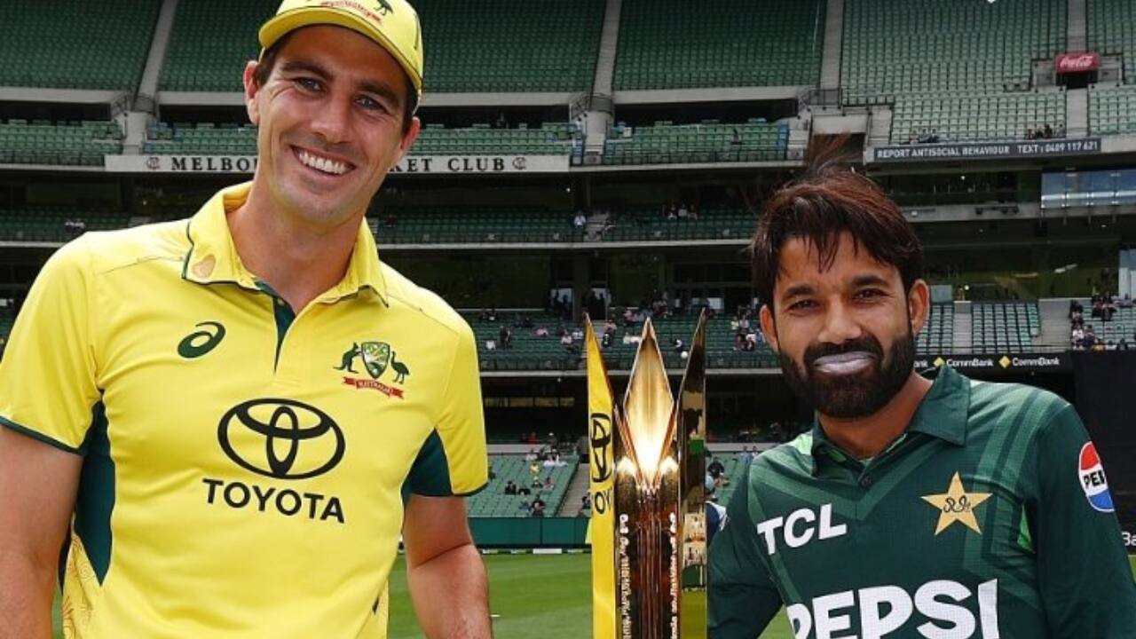 Pat Cummins and Mohammad Rizwan