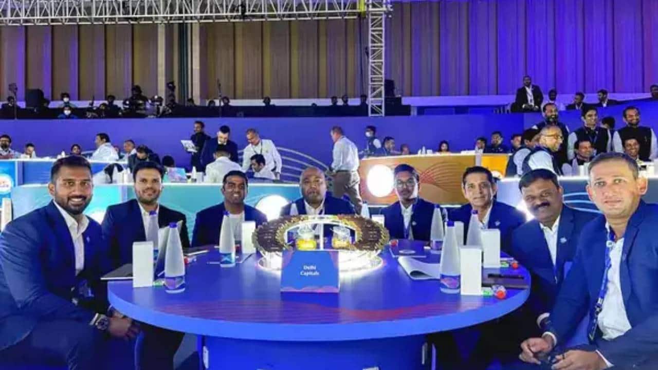 Delhi Capitals auction table