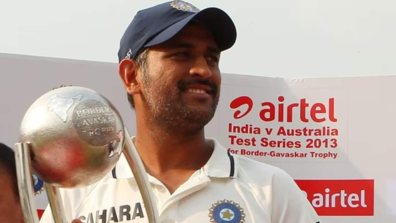 MS Dhoni as India's Test captain