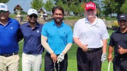 WATCH: Old video of MS Dhoni playing golf with Donald Trump goes Viral
