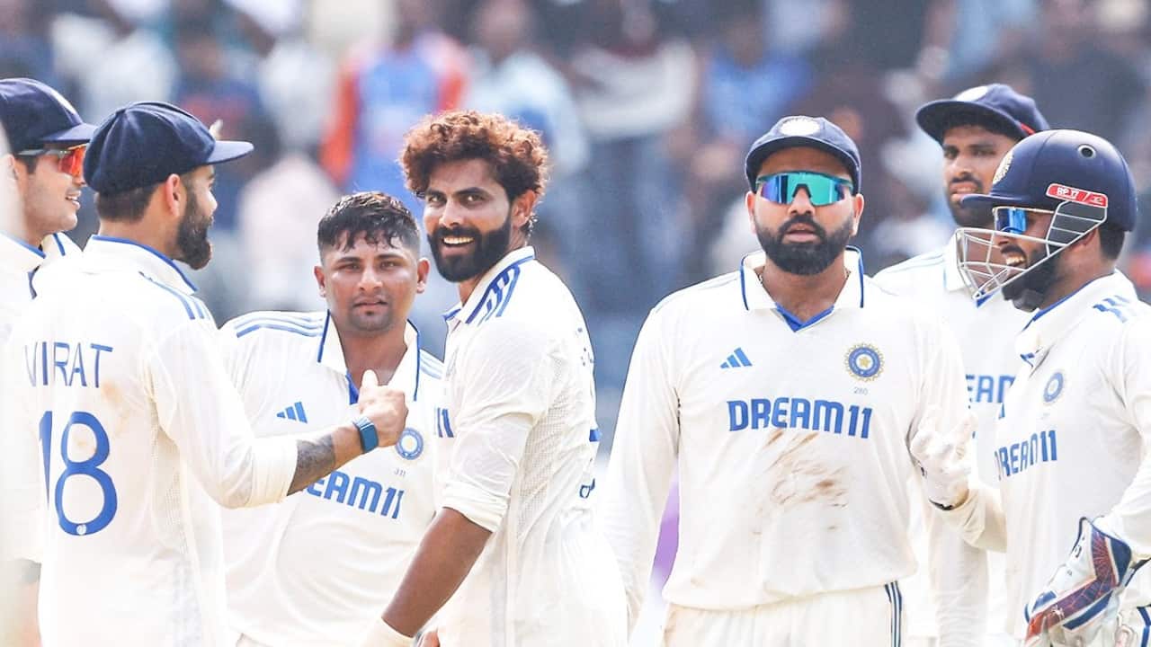 Indian team during a Test match