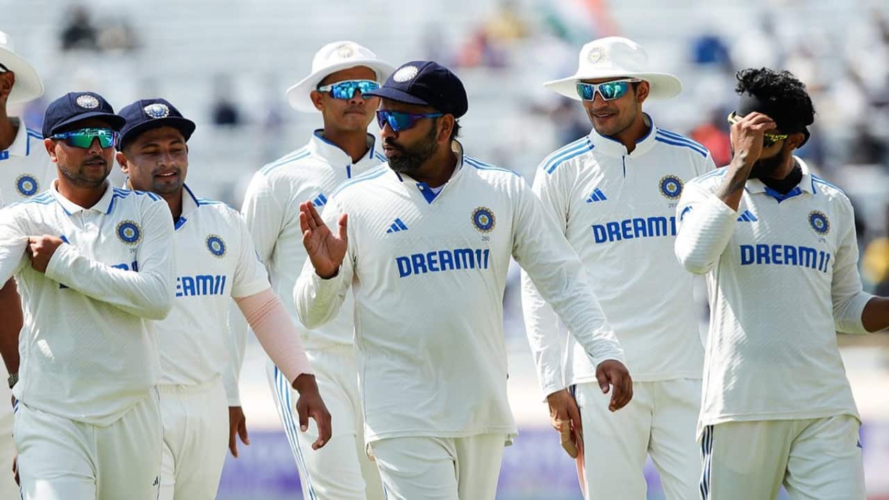 Indian team during a Test match