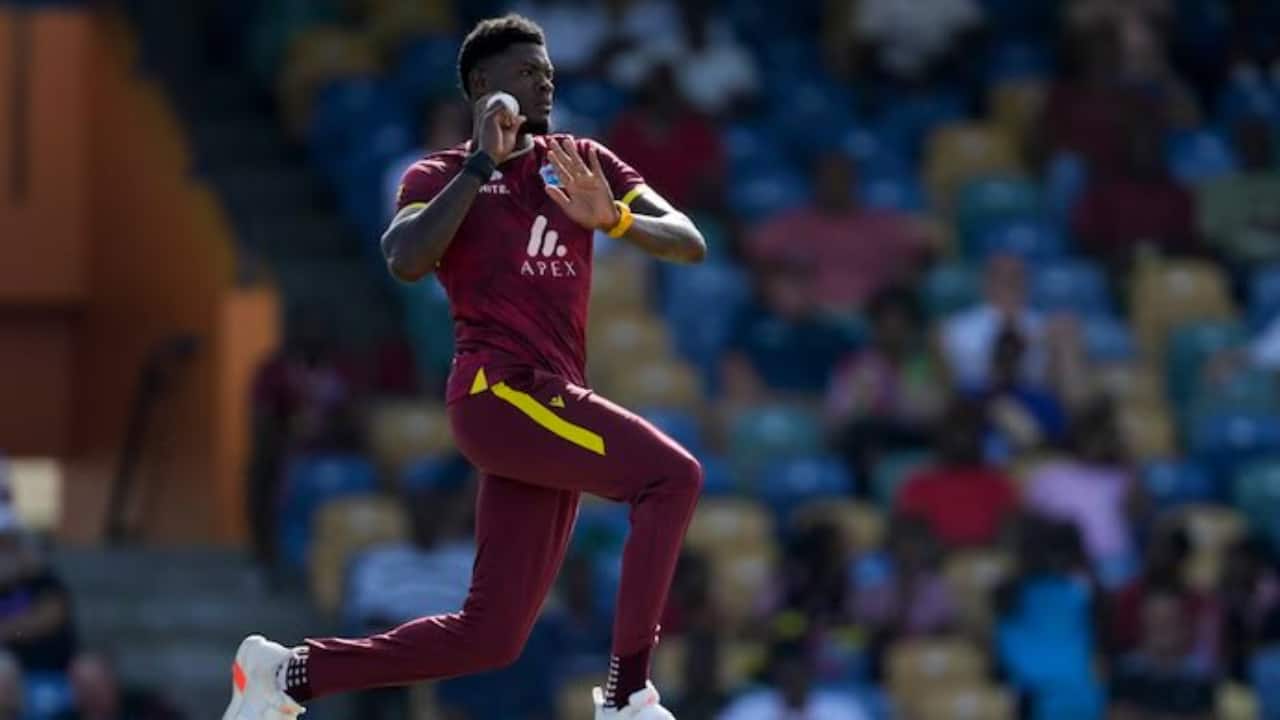 Joseph bowling during an ODI