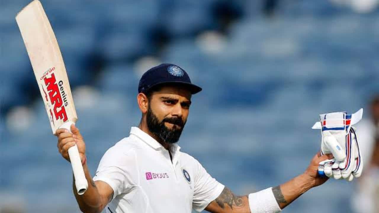 Virat scoring a Test century