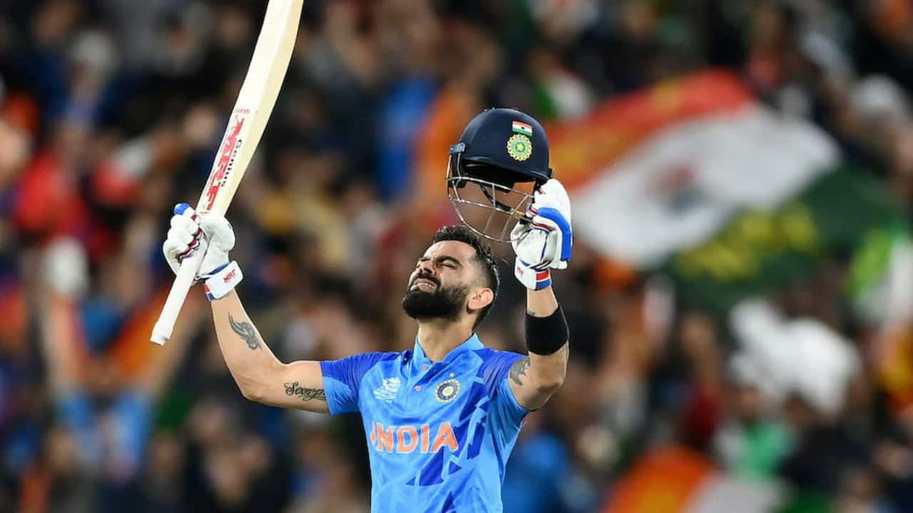 Kohli batting during a T20I