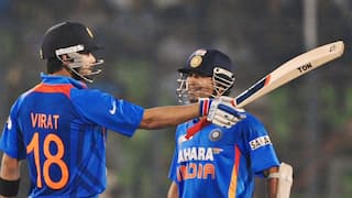 “Pairon mein gir gya”: Virat Kohli shares anecdote of his first meeting with Sachin Tendulkar