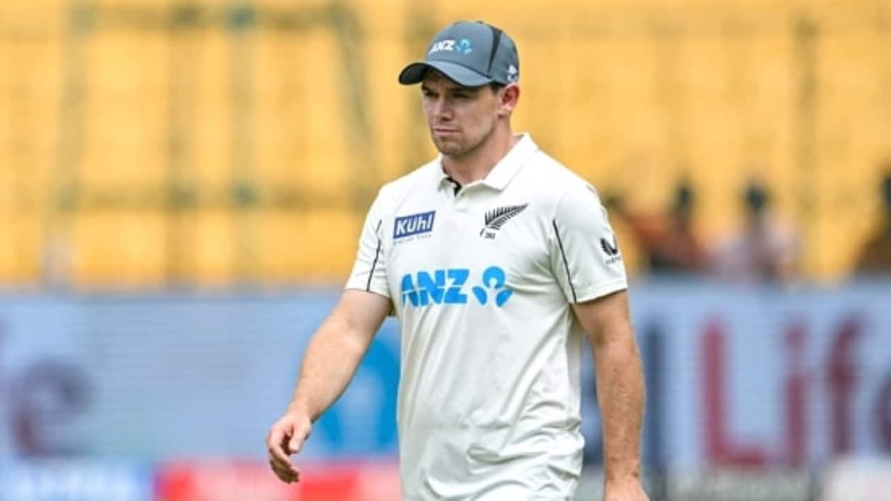 Latham fielding during a Test match