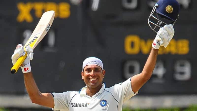 Laxman scoring a Test century