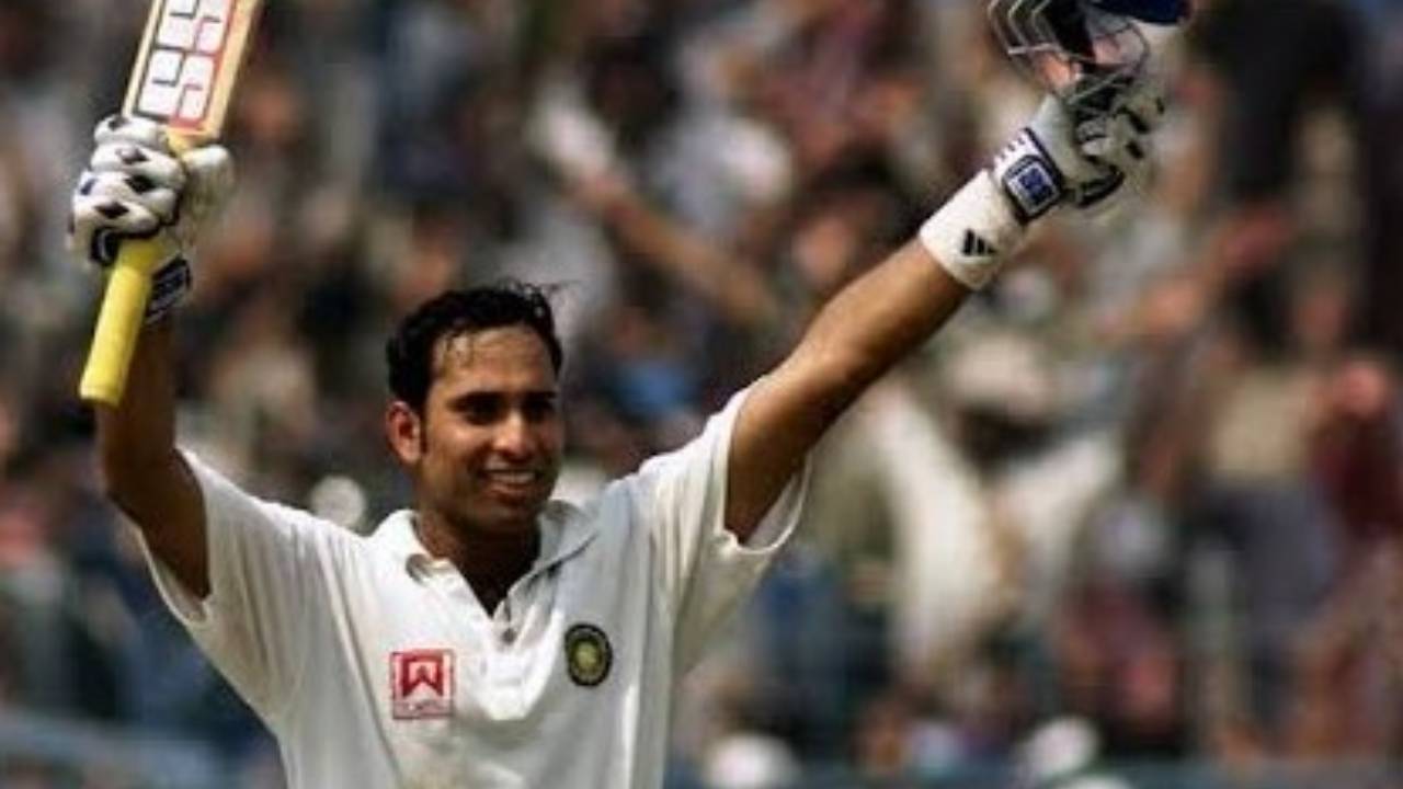 Laxman scoring a Test century