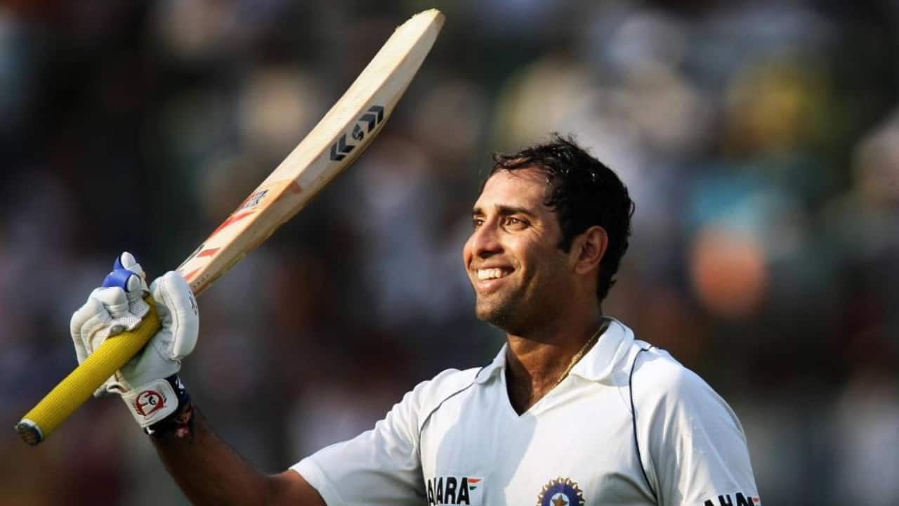 Laxman scoring a Test century