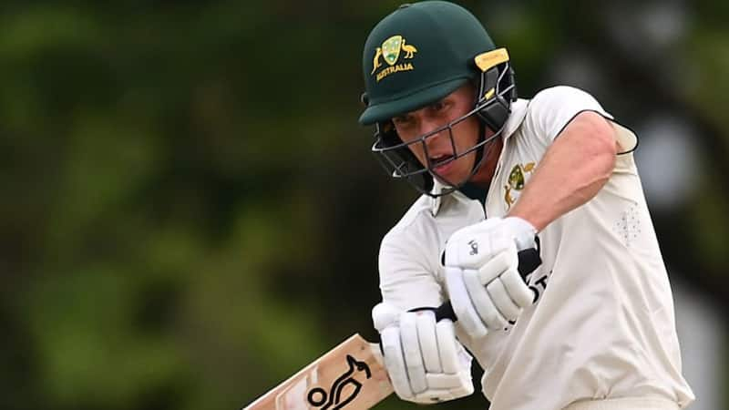 McSweeney batting during a Test match