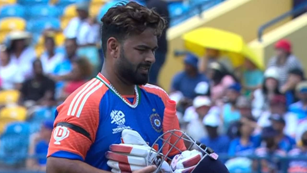 Pant getting dismissed during a T20I