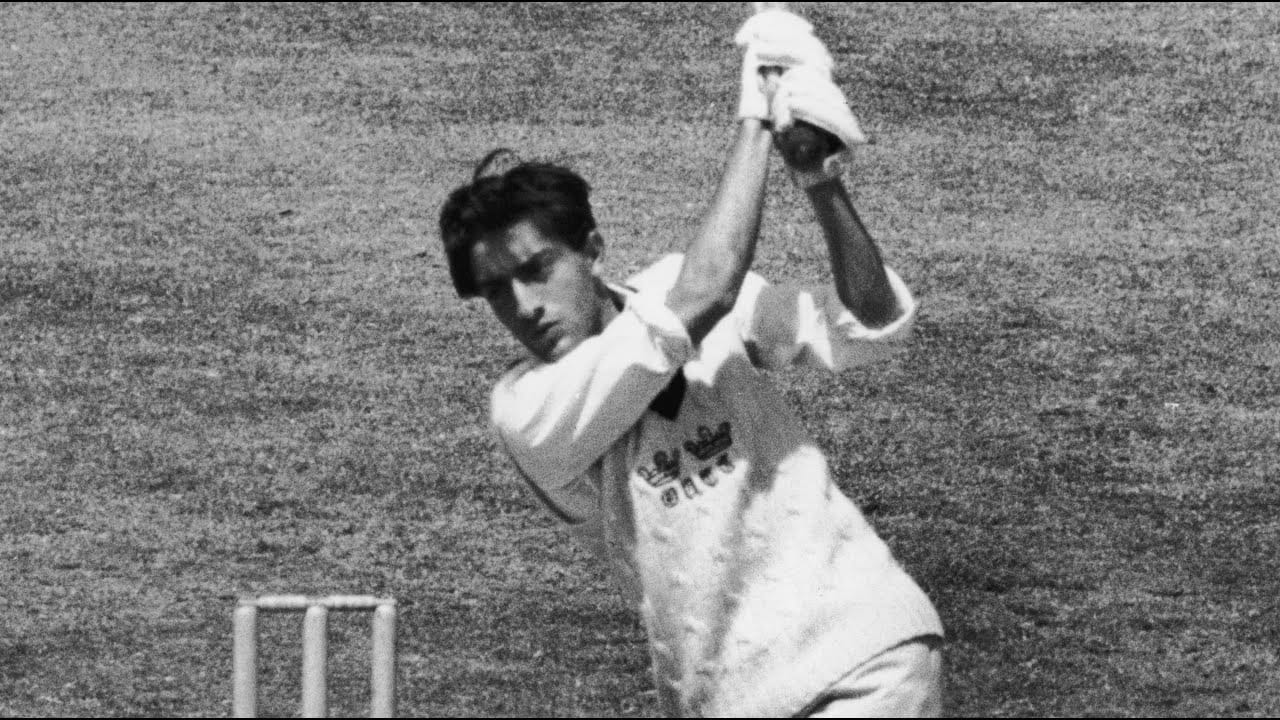 Pataudi batting during a Test match