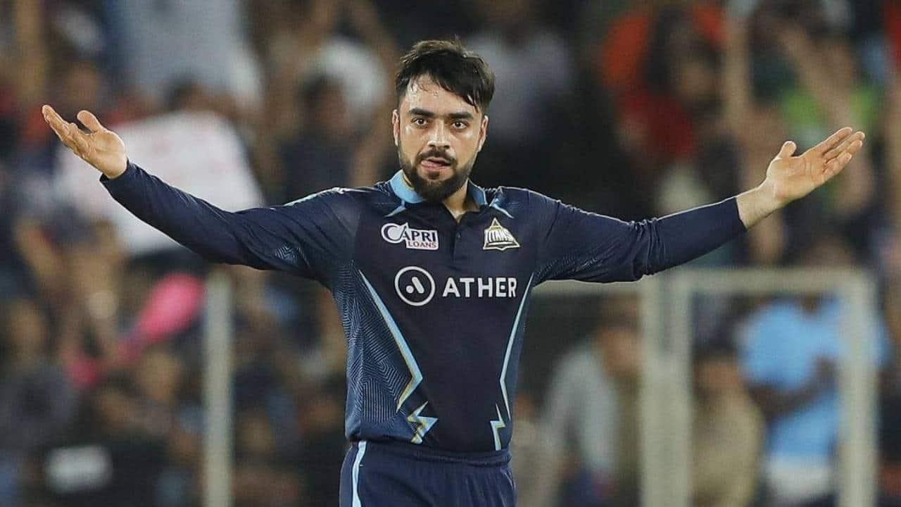 Rashid bowling for GT in IPL