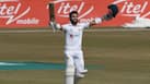Rizwan scoring a Test century