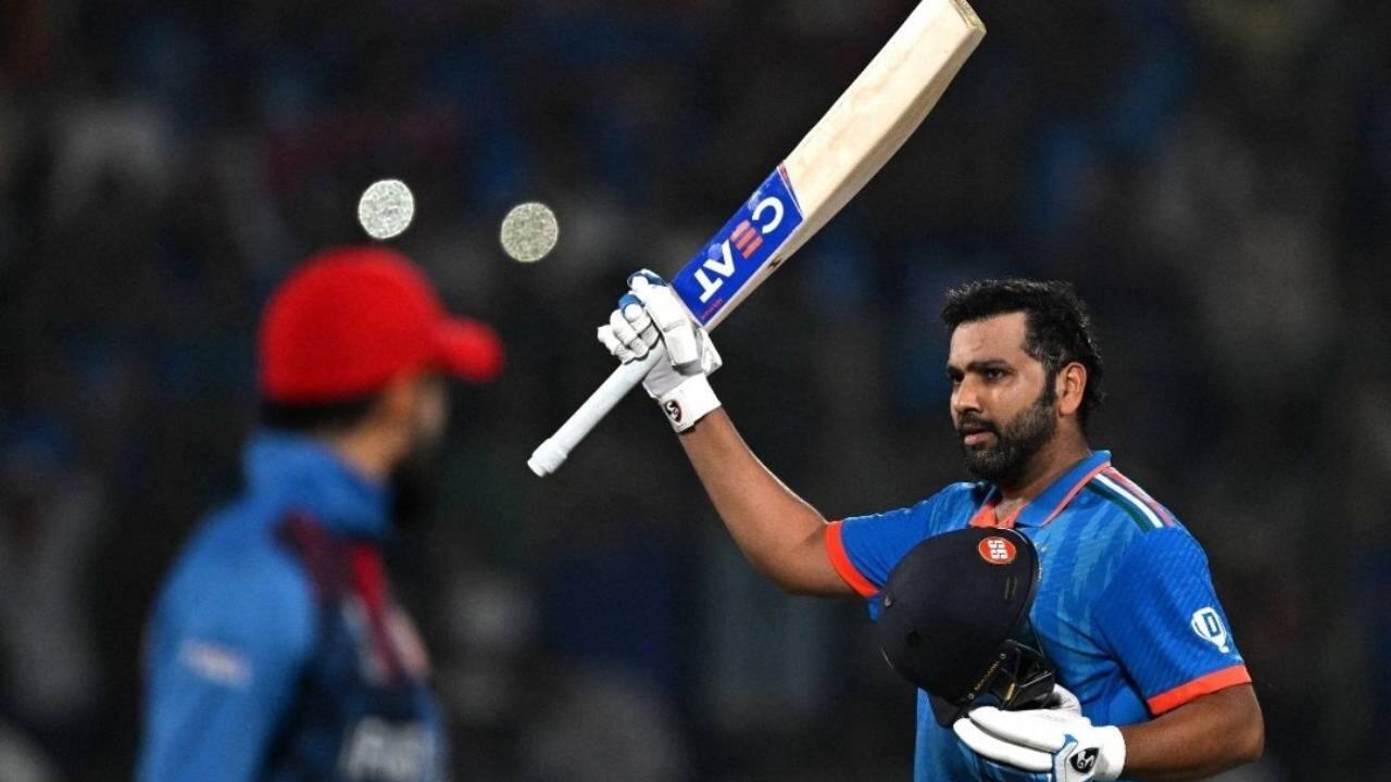 Rohit scoring a T20I century