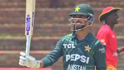 Saim Ayub scores 3rd fastest ODI century for pakistan in Zim vs Pak 2nd odi