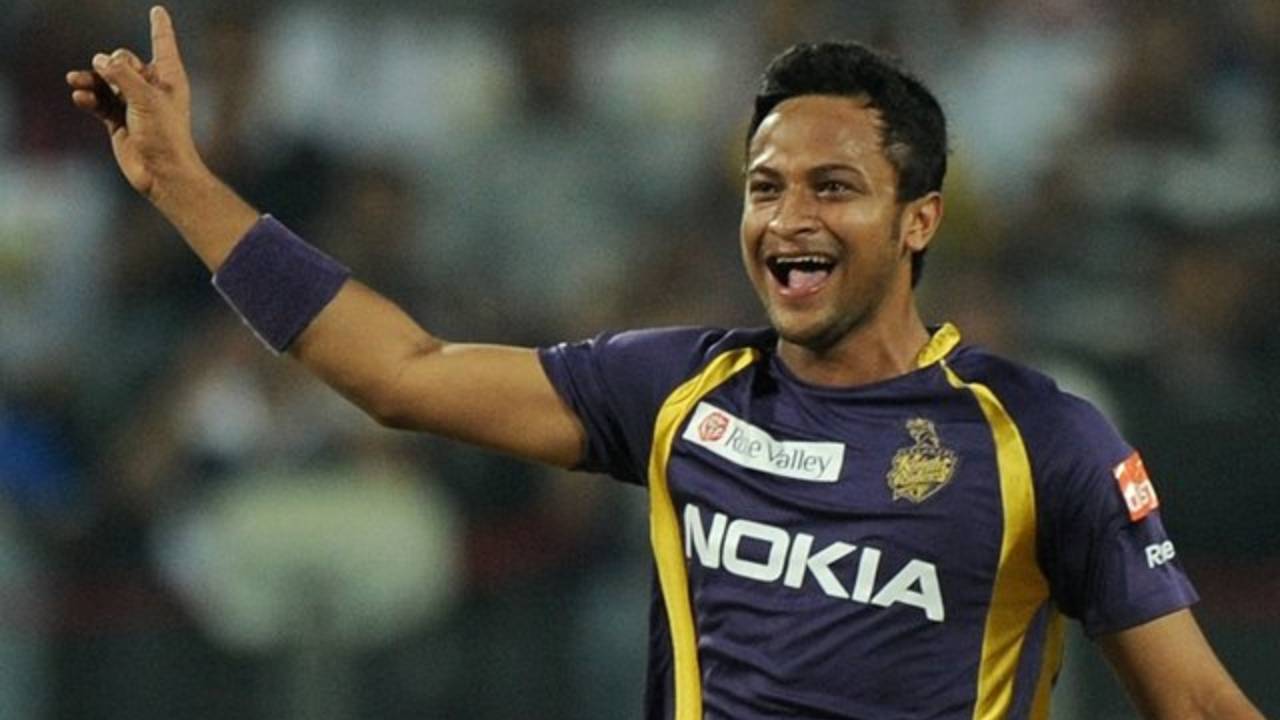 Shakib playing for KKR in IPL