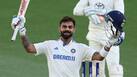 Kohli scoring a Test century