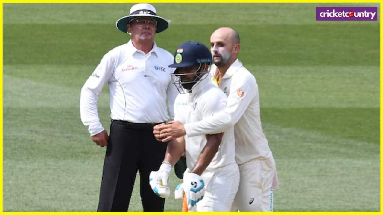 Nathan Lyon and Rishabh pant Border Gavaskar Trophy